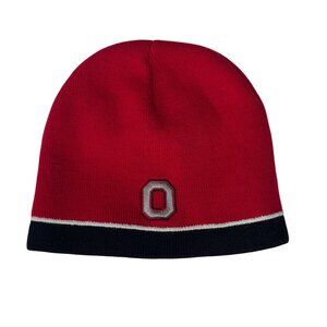 Ohio State Buckeyes Knit Beanie Hat Red Black Captivating Headwear OS
